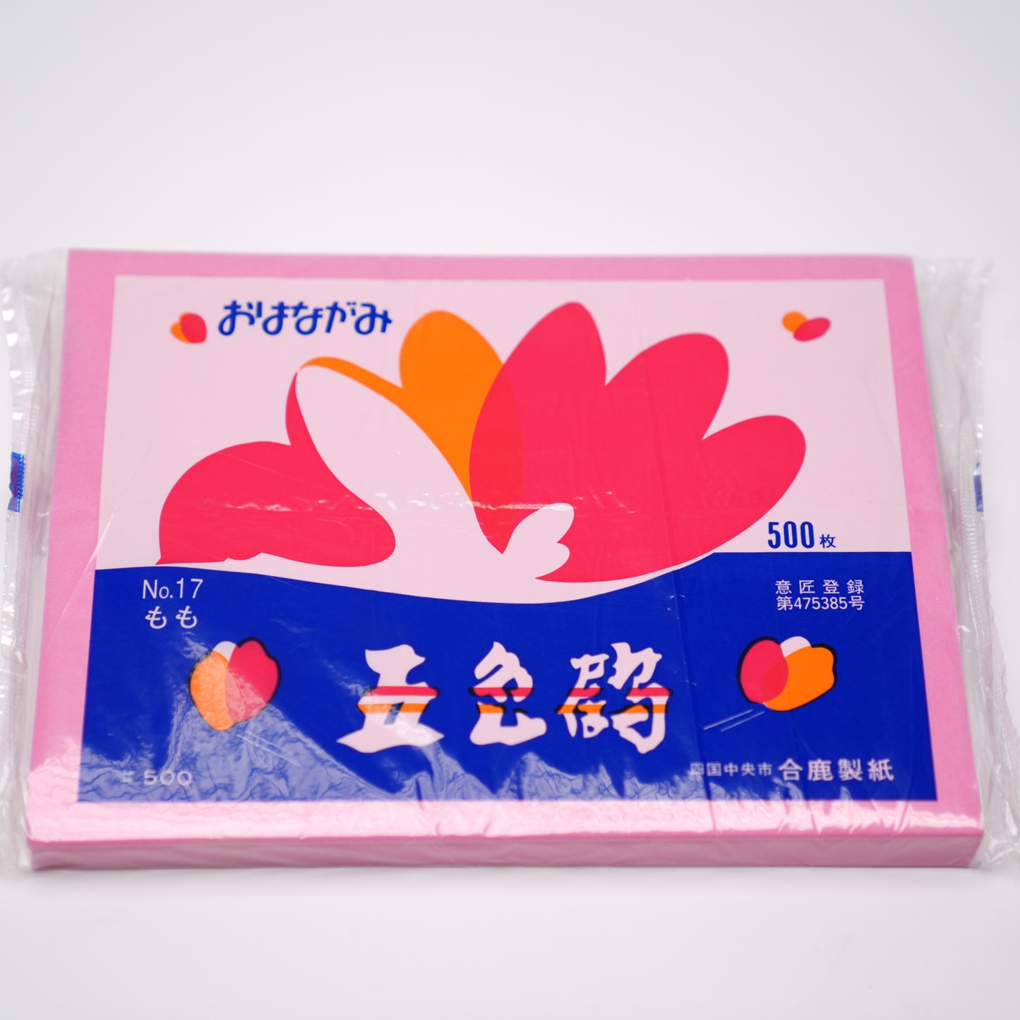 おはながみ　五色鶴